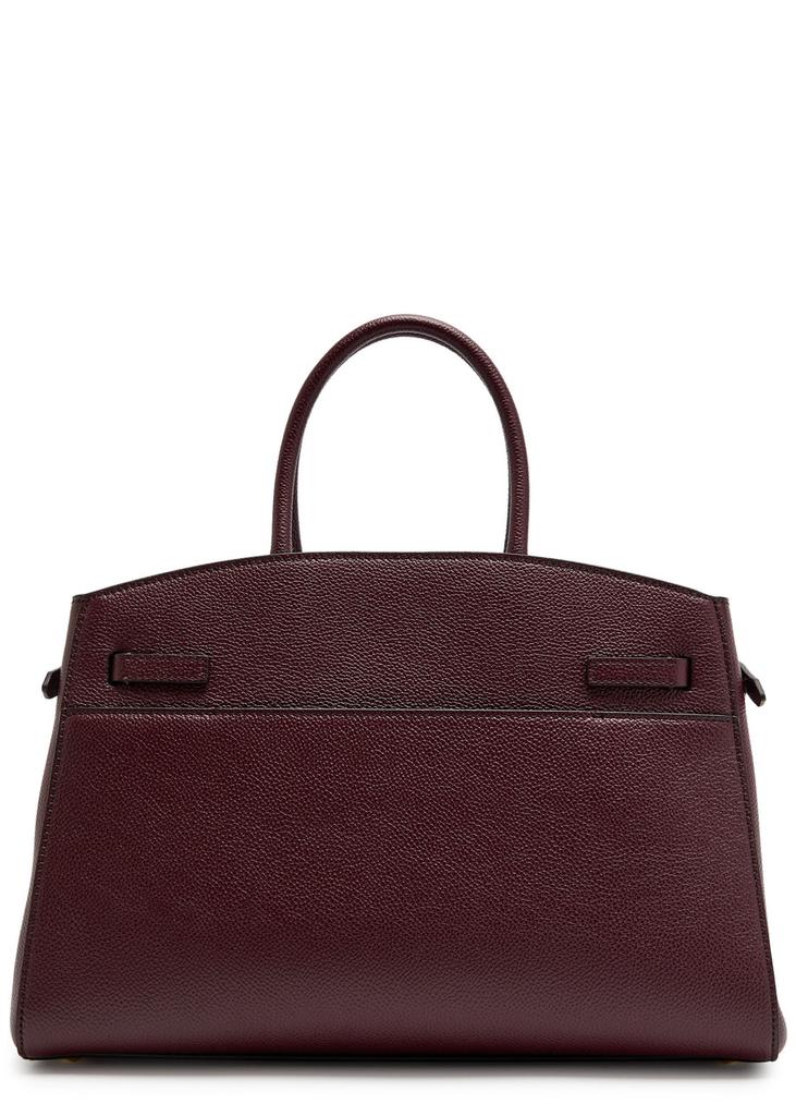 Demellier The Hudson midi grained leather top handle bag - Tote