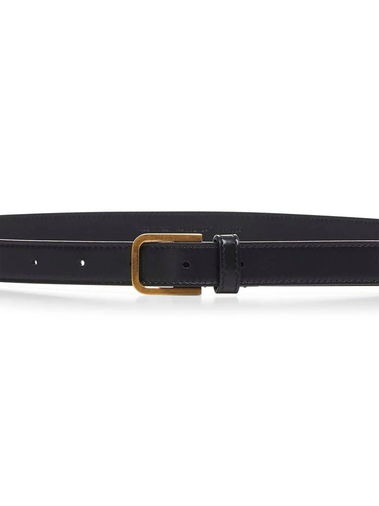 Yves Saint Laurent SAINT LAURENT | Black smooth leather belt | Man | 100 2