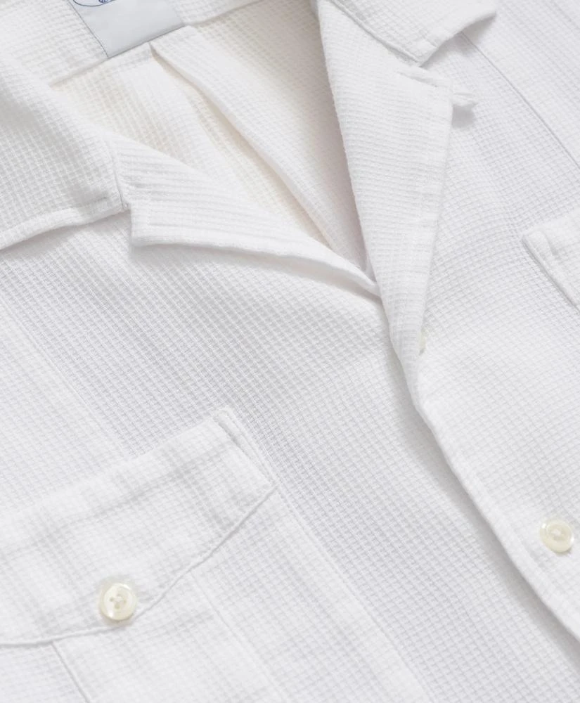 Brooks Brothers Cotton Guayabera Waffle-Weave Short-Sleeve Shirt 2