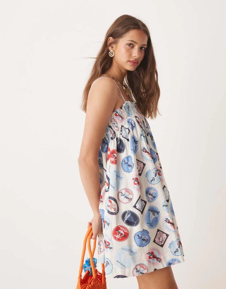 Shop Miss Selfridge summer mini smock dress in holiday print on Sale at  BeyondStyle  Get 46% Off Miss Selfridge summer mini smock dress in holiday  print with Limited-Time Flash Deals, Exclusive