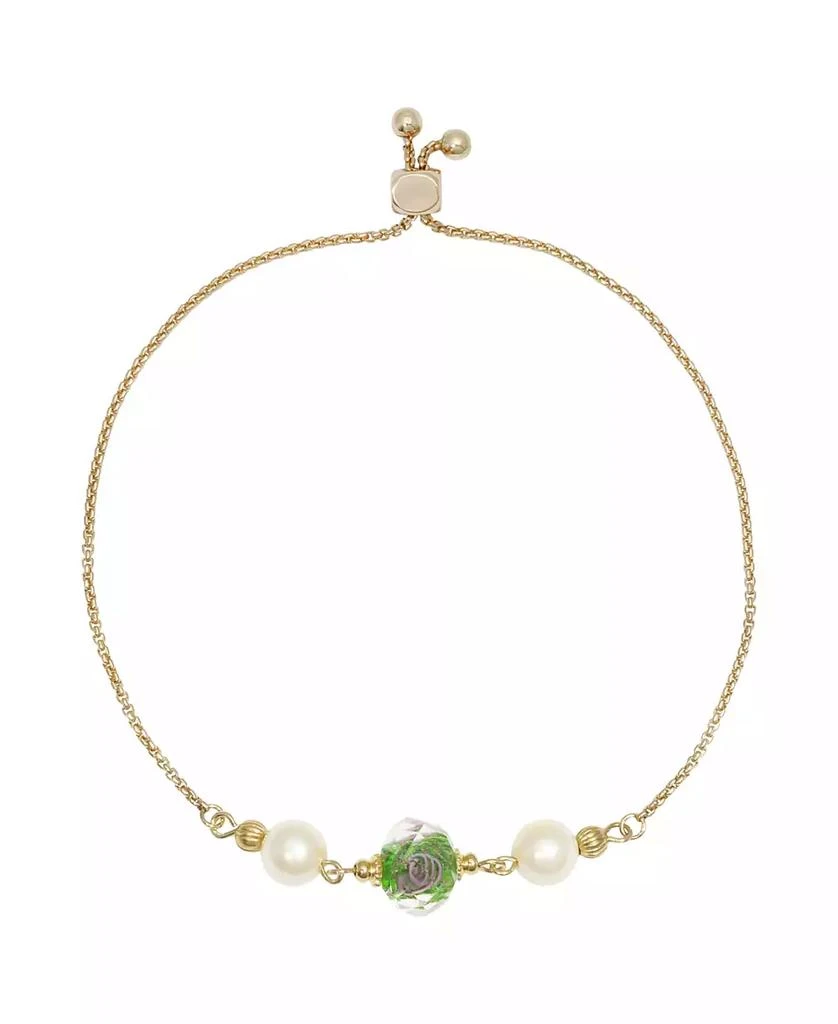 2028 Crystal and Imitation Pearl Bracelet