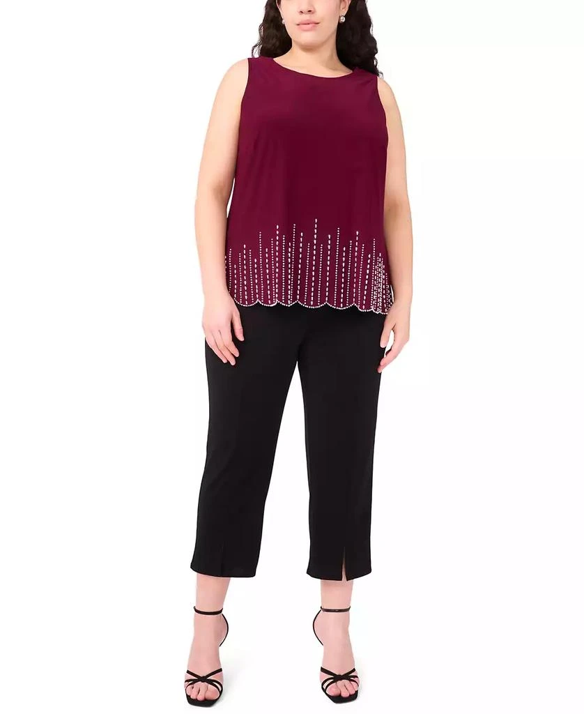 MSK Plus Size Round-Neck Sleeveless Top 3