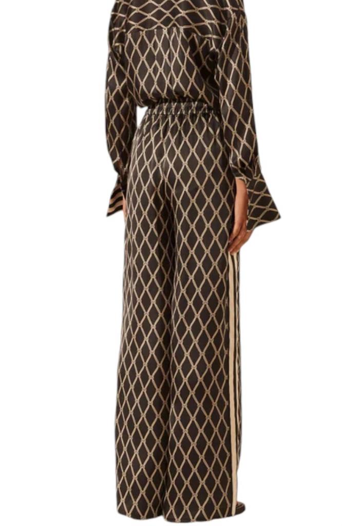 Shona Joy SILK CONTRAST RELAXED PANTS
