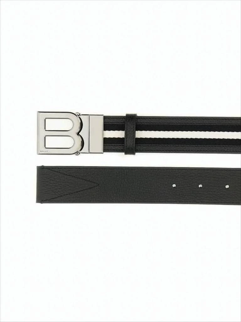 Bally Smooth Black Cowhide Leather Belt 2