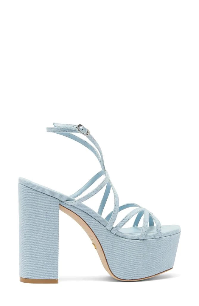 Stuart Weitzman Barelythere Square High Platform Sandal 3
