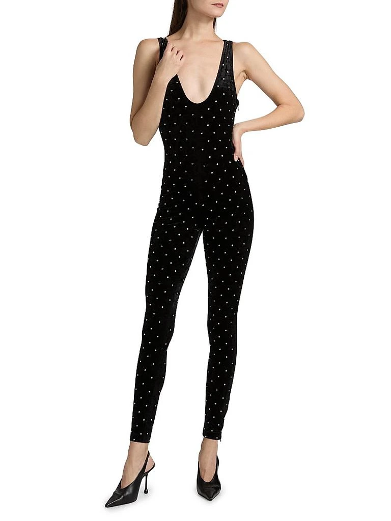 Ronny Kobo Atria Rhinestone-Embellished Catsuit 3