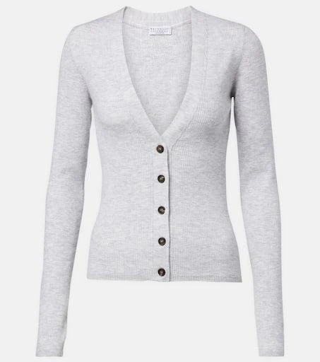 Brunello Cucinelli Ribbed-knit cardigan 1
