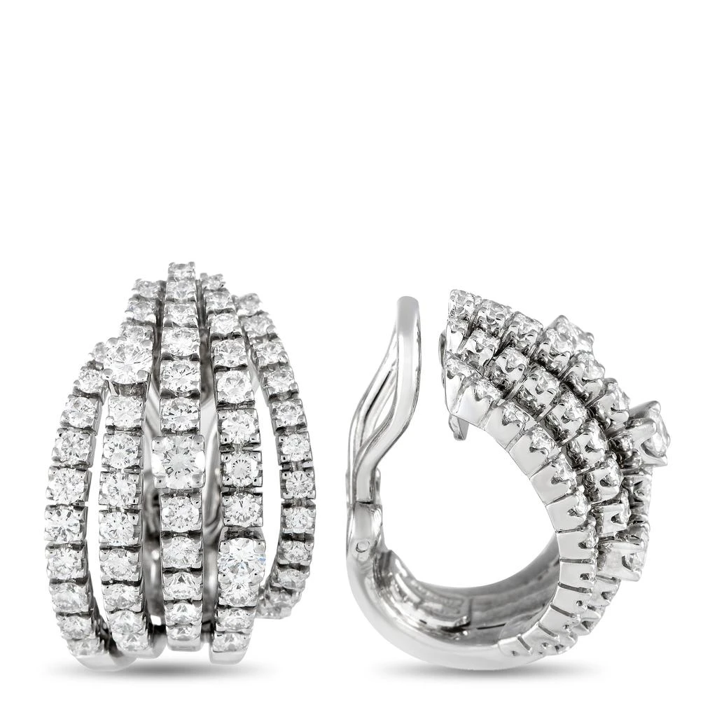 Damiani Notte di San Lorenzo 18K White Gold 2.01ct Diamond Earrings MF03-111524 2