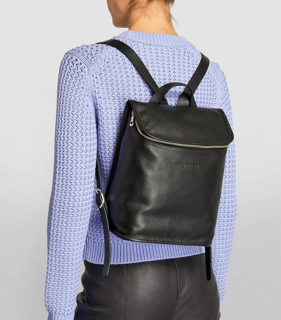 Longchamp Leather Le Foulonné Backpack 6