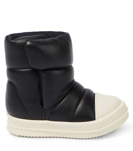 Rick Owens Kids Baby Puffer leather boots 3