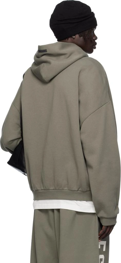 Essentials Gray 90s Fit Fleece Hoodie 3