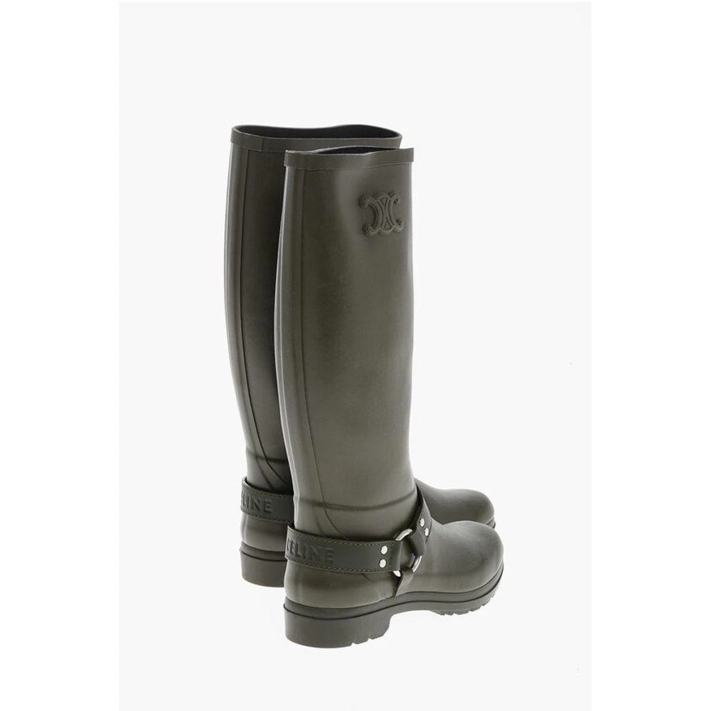 Celine Rubber RAIN Boots with Biker Women's Detail 2