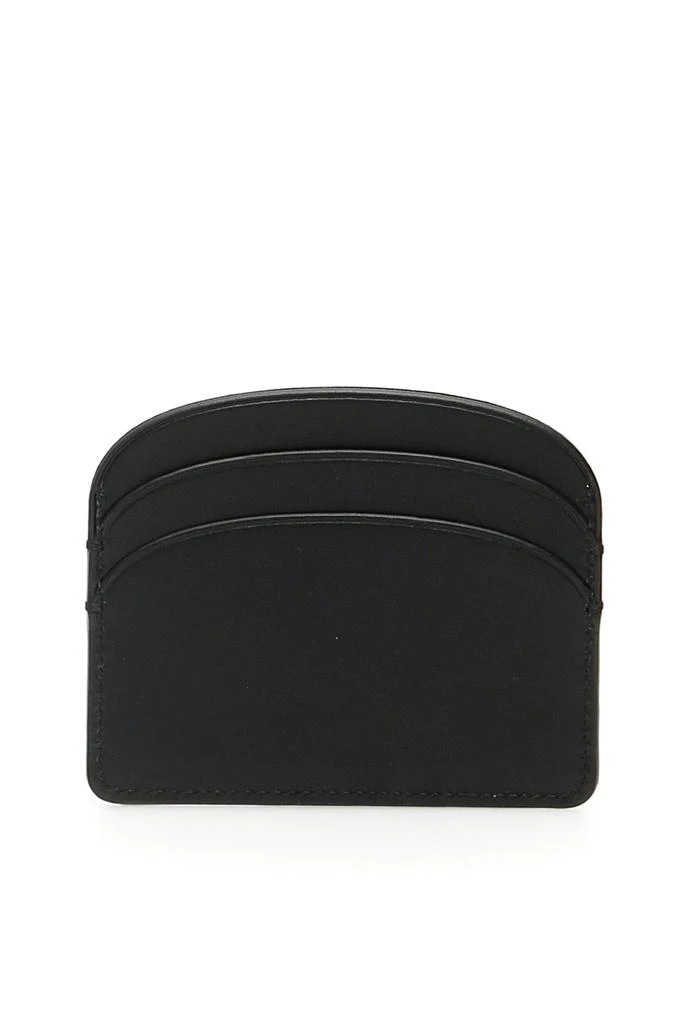 A.P.C. BLACK LEATHER CARD HOLDER 4