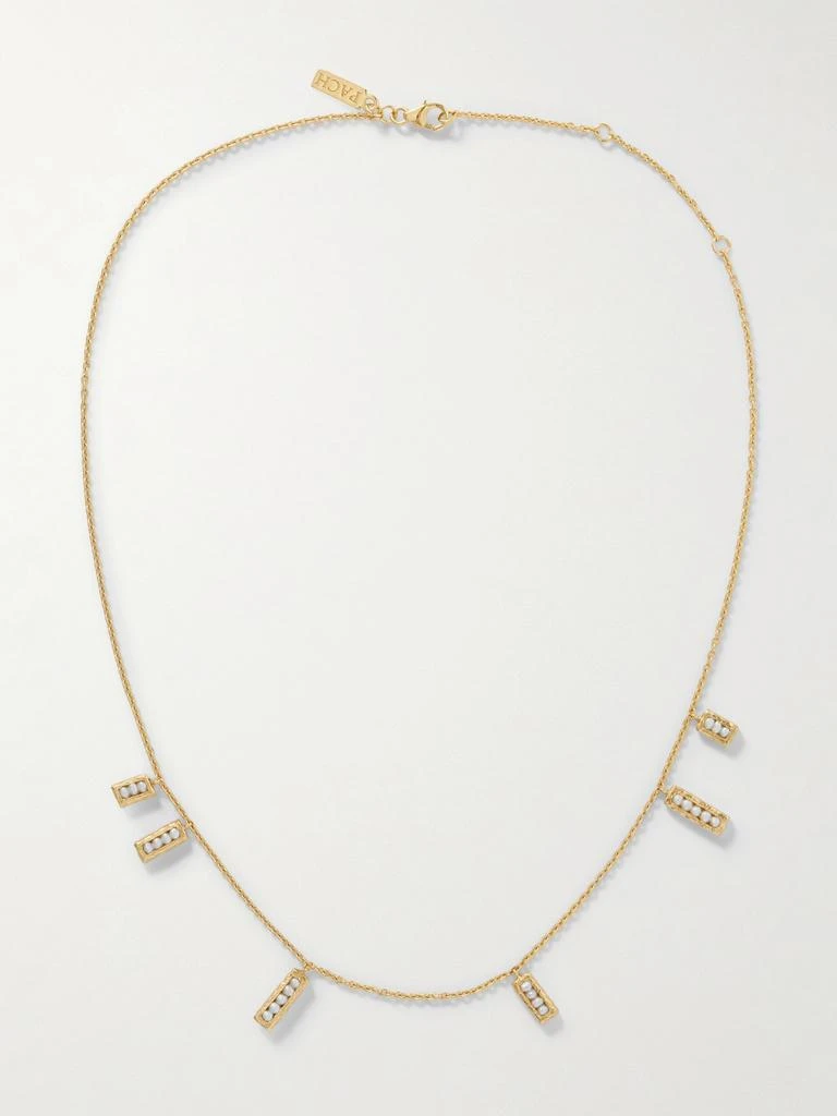 PACHAREE Bamboo 珍珠镀金项链 1