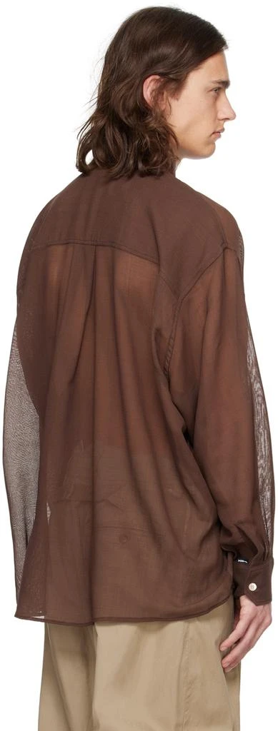 JieDa Brown Oversized Shirt 3