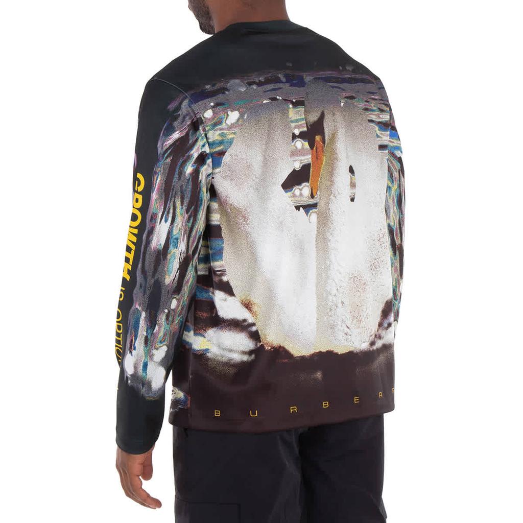 Burberry Swan-Print Long-Sleeved T-Shirt