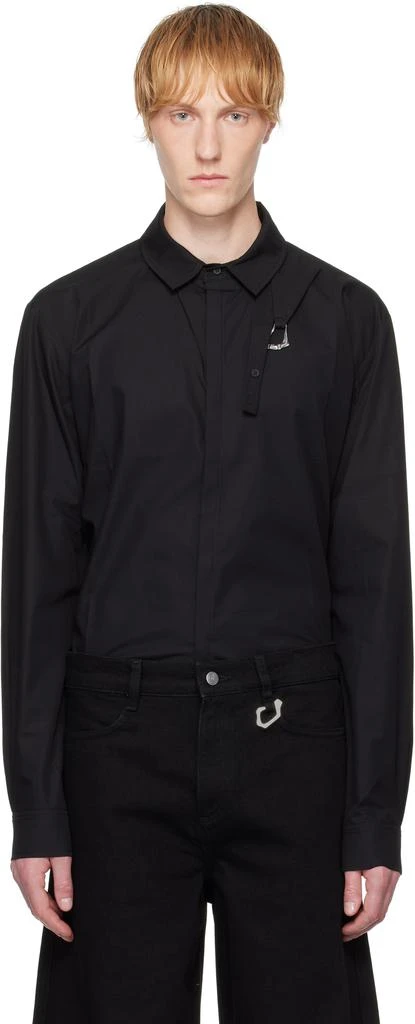 Heliot Emil Black Corrosion Shirt 1