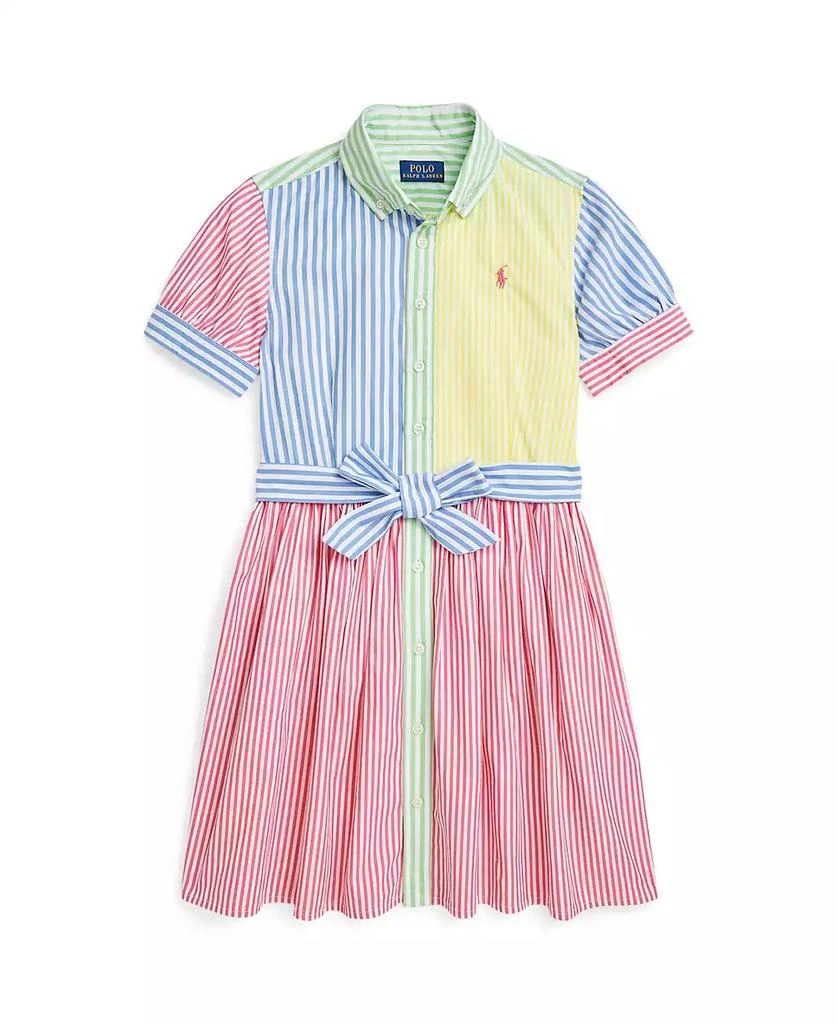 Ralph Lauren Big Girls Striped Cotton Fun Shirtdress 4
