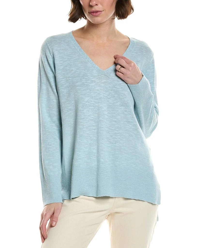 Eileen Fisher EILEEN FISHER Linen- Blend V-Neck Sweater
