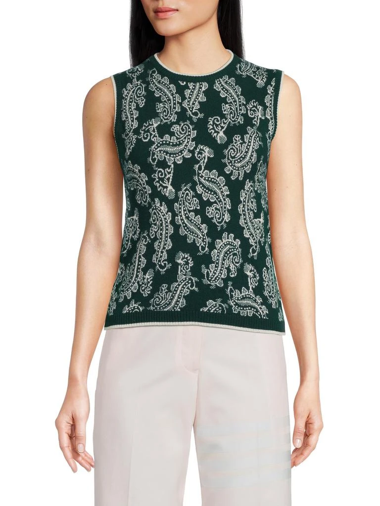 Thom Browne   ​Paisley Cashmere Shell Top 1