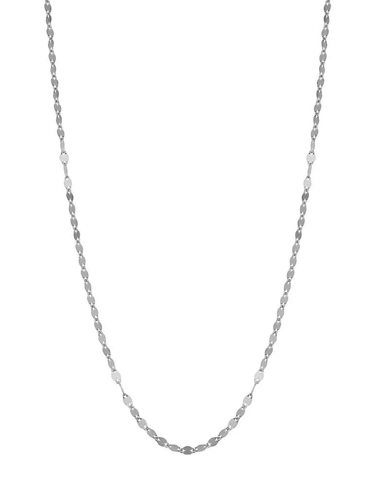 Oradina 14K White Gold Cabaret Chain Choker 1