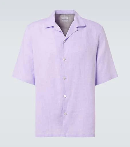 Brunello Cucinelli Linen bowling shirt 1