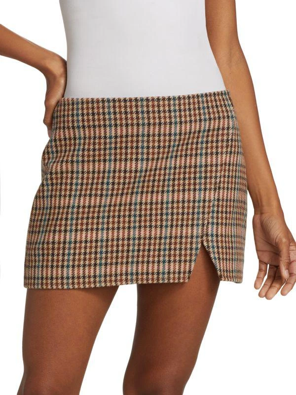 A.L.C. Rylee Houndstooth Wool Skirt 1