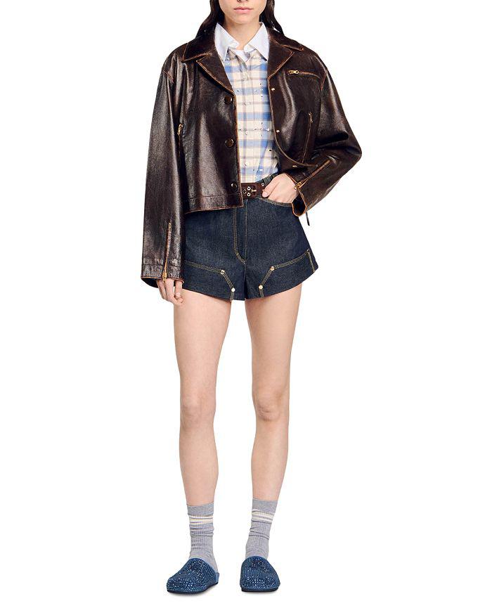 Sandro Carpenter Denim Shorts