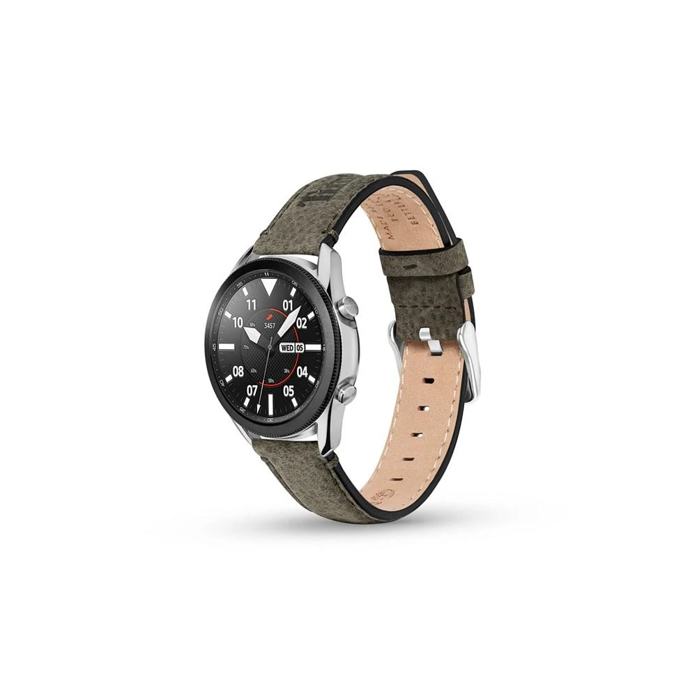 Timberland Unisex Barnesbrook Black Genuine Leather Universal Smart Watch Strap 22mm 3