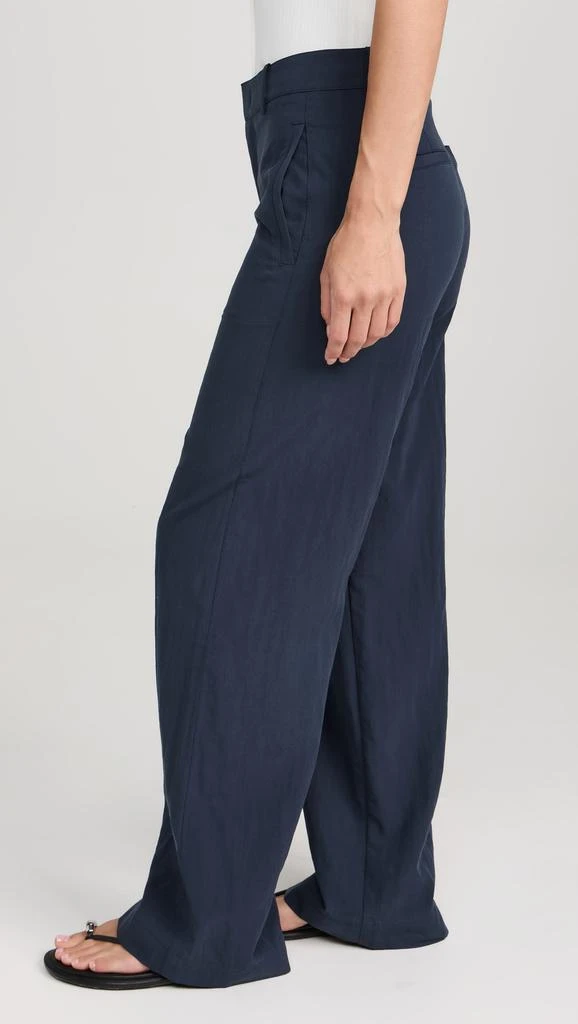 Vince Mid Rise Textured Wide Leg Trousers 3