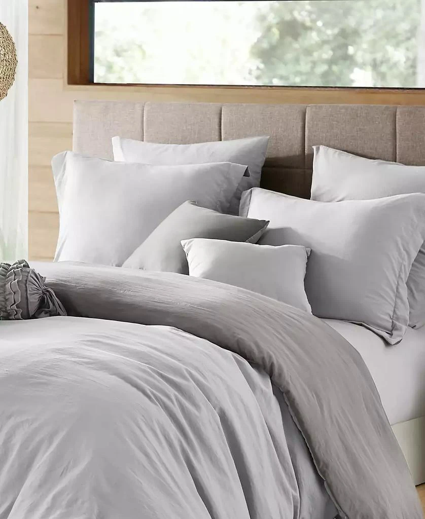 Macy's Cathay Home Inc. Ultra Soft Reversible Crinkle Duvet Cover Set 3