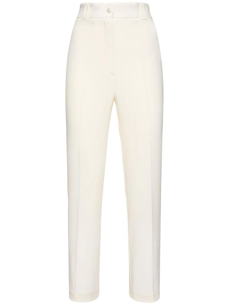 HEBE STUDIO Loulou Cady Straight Pants 1