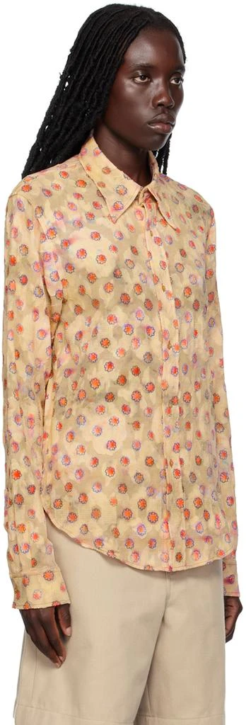 Acne Studios Beige Floral Shirt 2