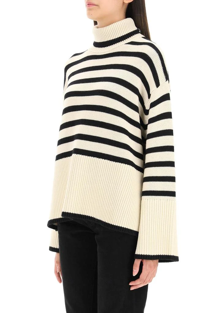 TOTEME striped wool cotton turtleneck 4