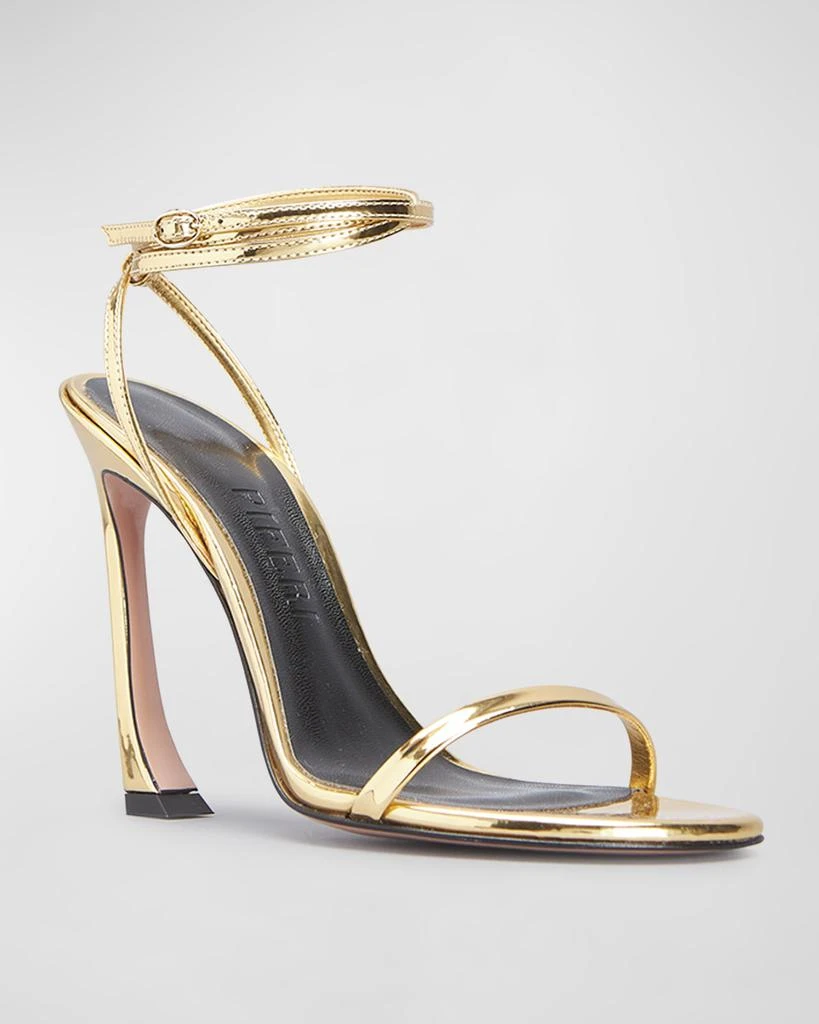 Piferi Fade Vegan Metallic Ankle-Wrap Sandals 2