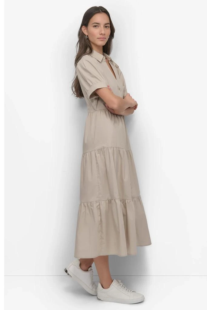 DKNY TIERED MIDI SHIRT DRESS 3