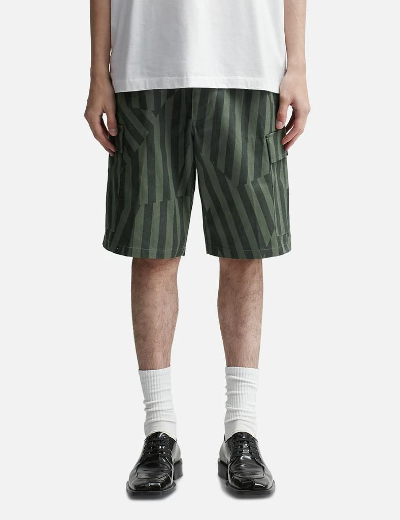 Kenzo Dazzle Stripe Cargo Shorts 3