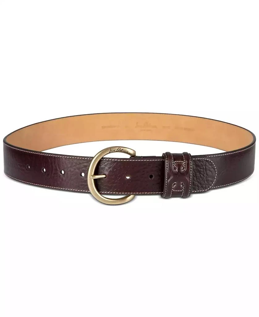 NWOT Sam Edelman Women\'s Brown Glossy Texture‎ Leather Belt Size XL Sam Edelman Women main image 2
