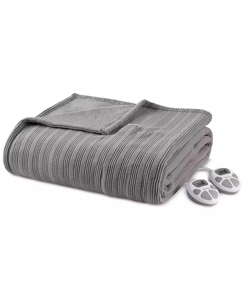 Premier Comfort Textured Fleece Heated Blanket 1