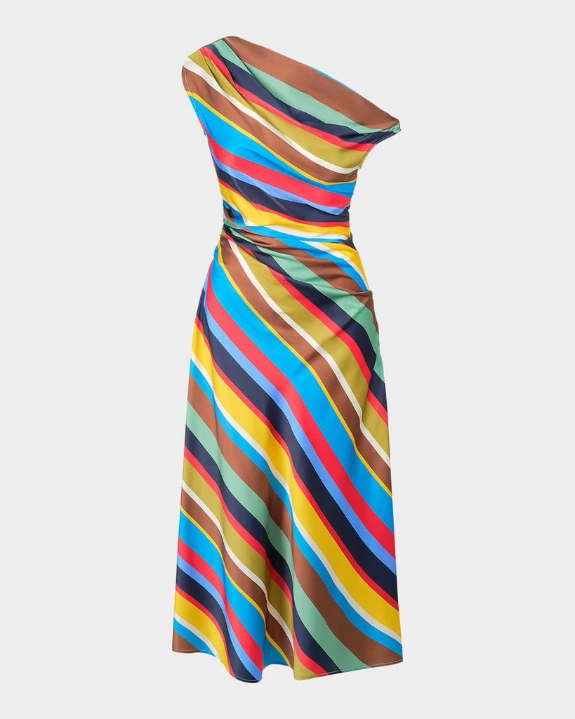 knee length dresses for ladies STAUD CHANDLER DRESS WALNUT