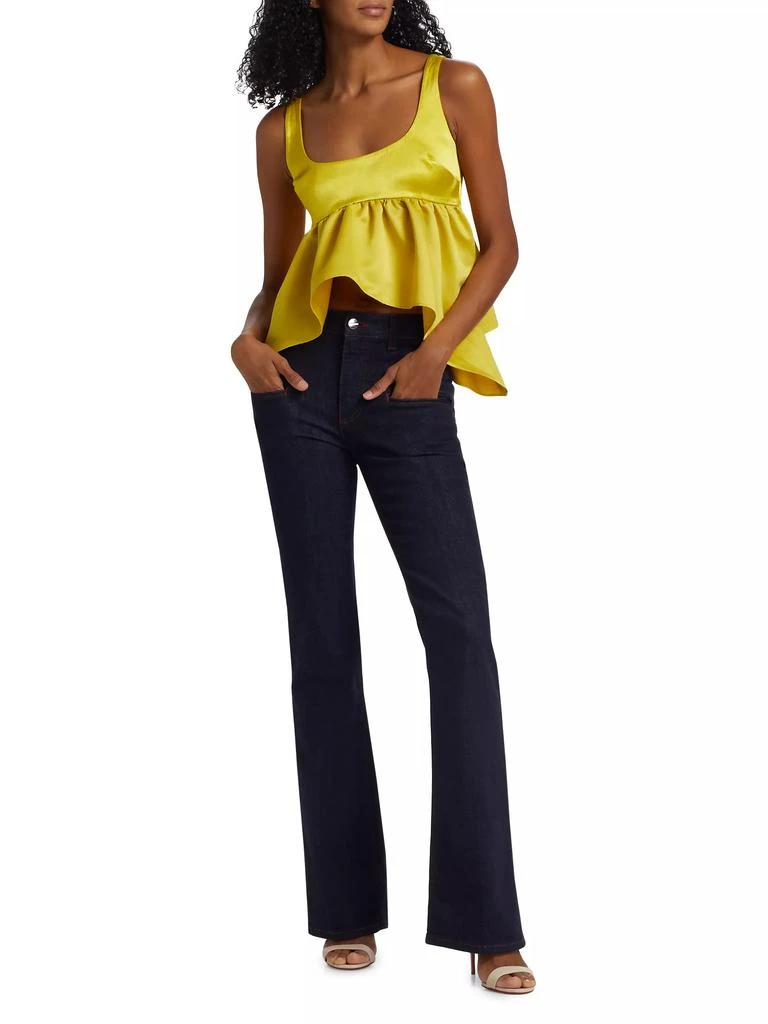 Azeeza Esme Satin Sleeveless Peplum Top 2