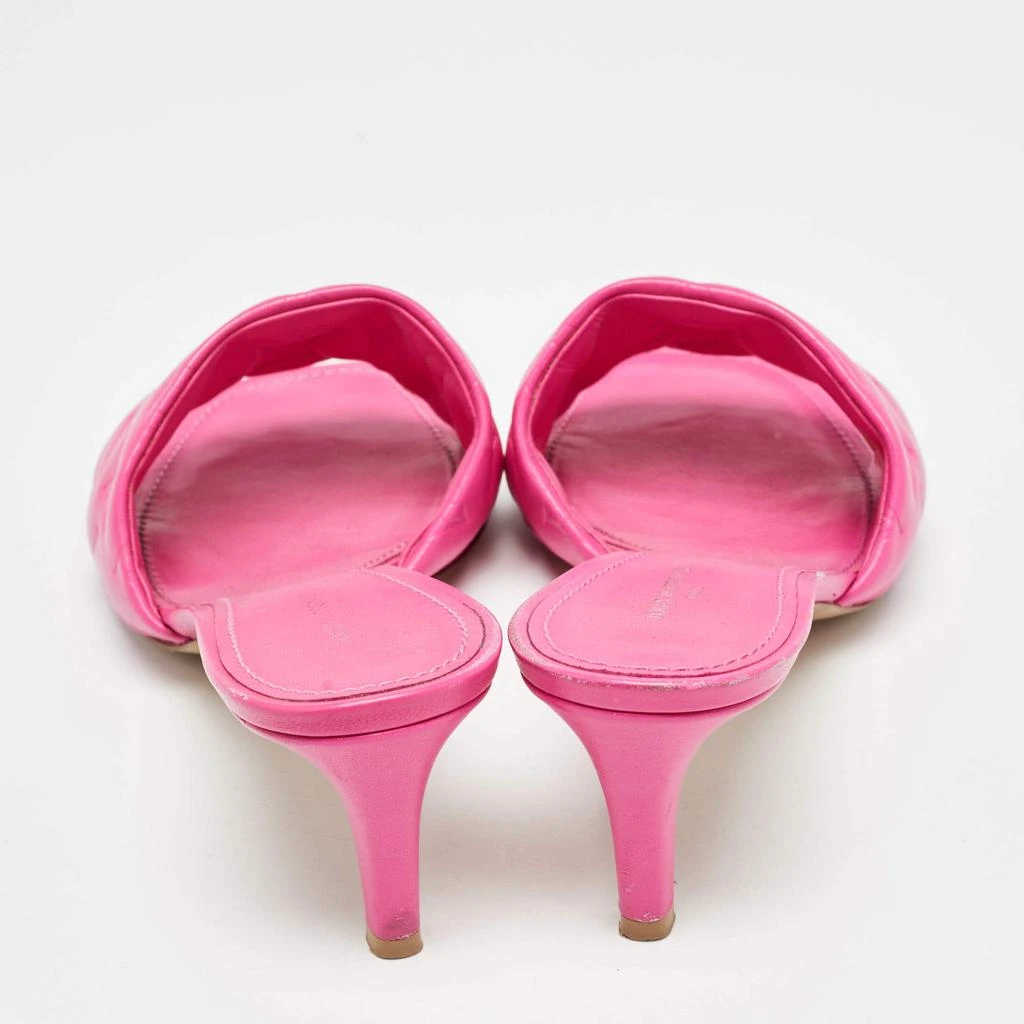 Louis Vuitton Louis Vuitton Pink Monogram Leather Revival Open Toe Slide Sandals Size 41 5