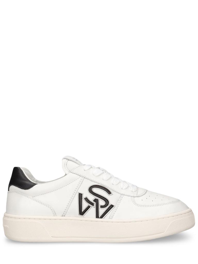 STUART WEITZMAN Logo Leather Sneakers