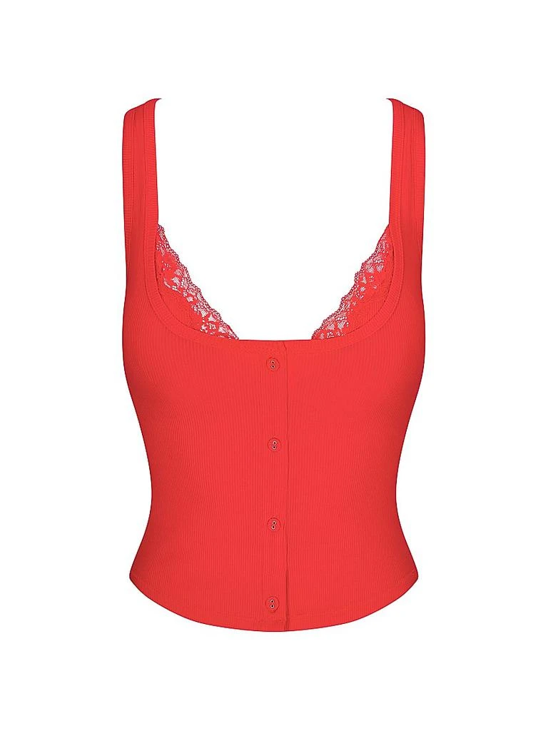 SKIMS Soft Lounge Lace Tank With Bralette 1