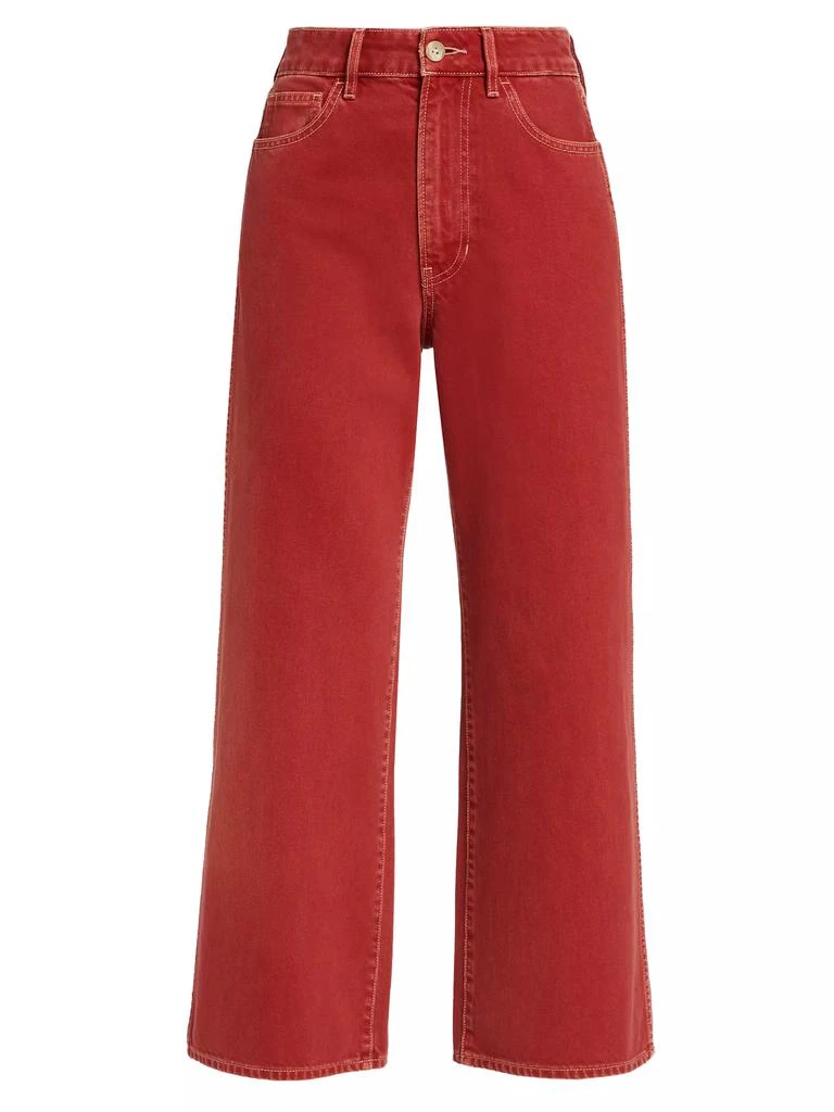 VERONICA BEARD Taylor Wide-Leg Crop Jeans 1