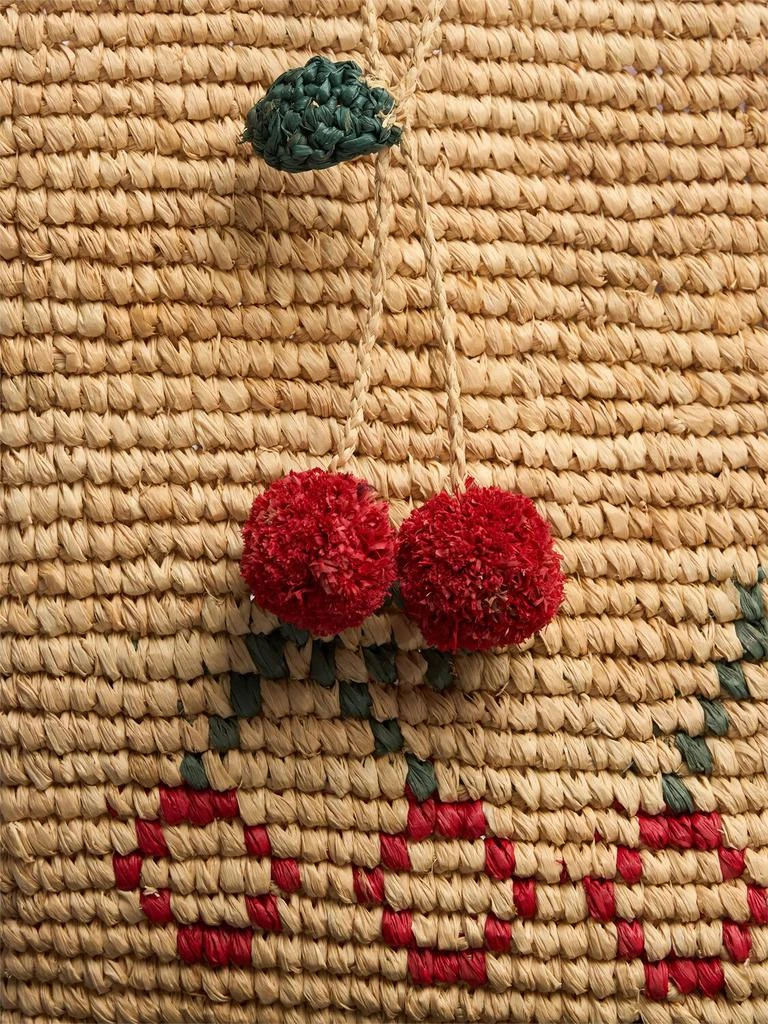 BONPOINT Cherry Raffia Tote Bag 2