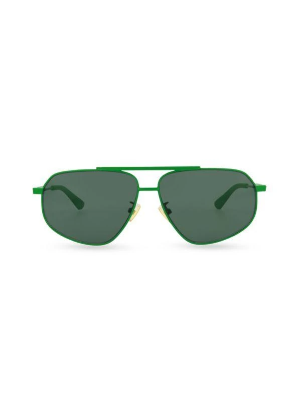Bottega Veneta 61MM Aviator Sunglasses 1
