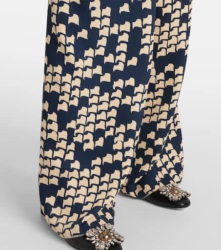 Valentino Cady Couture printed wide-leg pants 5