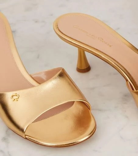 Gianvito Rossi Ascent 55 leather mules 5