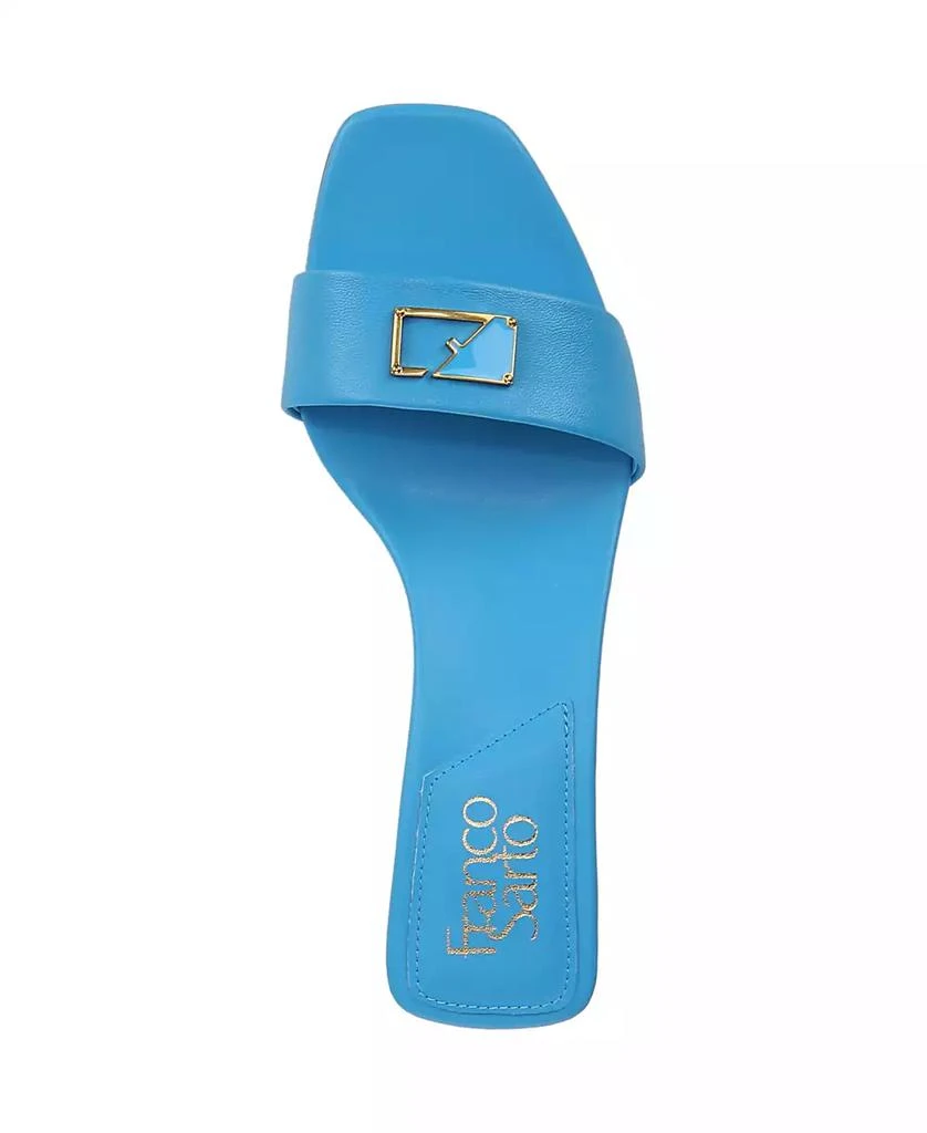 Franco Sarto Women's Roey Open Square Toe Slide Dress Sandals 4